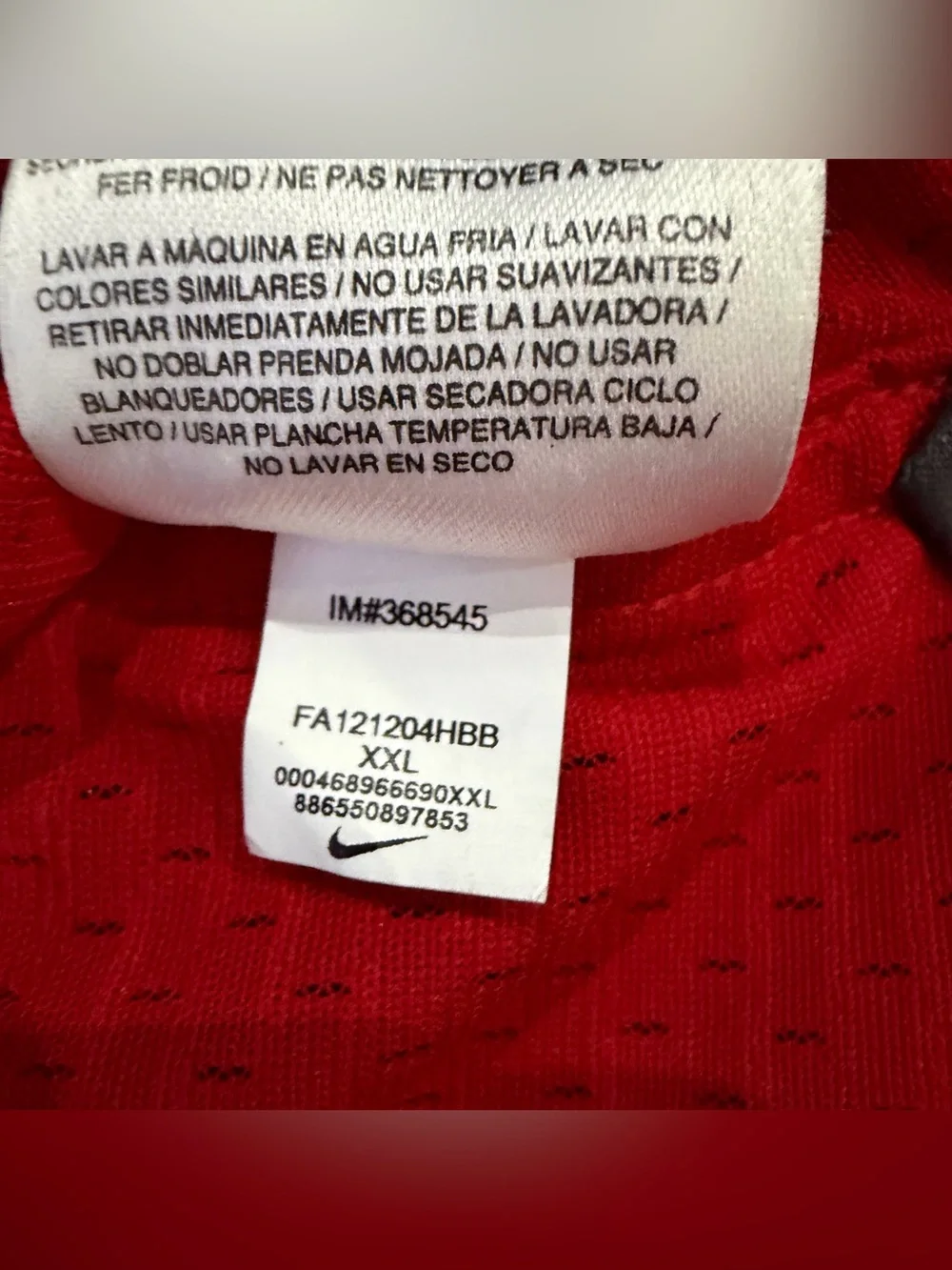 Nike NFL Jersey San Francisco 49ers Patrick Willis #52 Red/White Men’s XXL